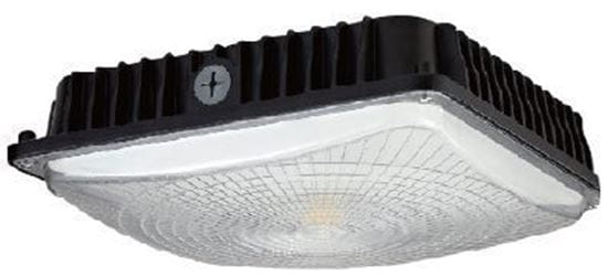 Picture of LED Indoor Outdoor Canopy and Ceiling Light 100MH Equiv 40W 5K BLK 100-277V