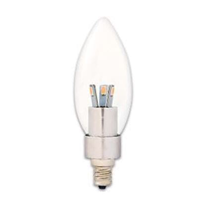 Picture of LED Bulbs Decorative Chandelier Teardrop 25W Equiv 2700K 3W CL CAN Dimmable