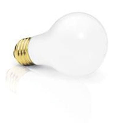 Picture of Light Bulbs Incandescents A19 100W REPLACEMENT Frost medium 100A19 FR 24MW (HG328 HEAVY DUTY)