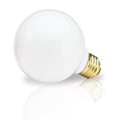 Picture of Light Bulbs Incandescents Decoratives G25 100 Watt Replacement White medium 100G25 WHT 12MW