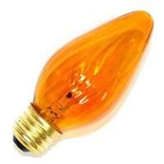 Picture of Light Bulbs Incandescents Decoratives F10 25 Watt Replacement Amber Candelabra 25F10 AMB CAN 12MW