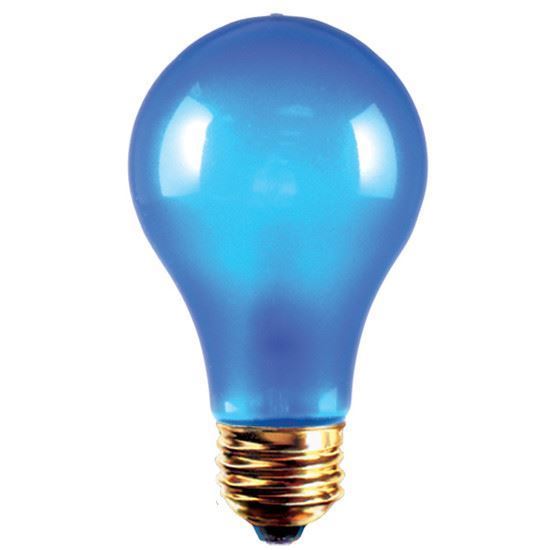 Picture of Light Bulbs Incandescents Colored A19 40W Blue Medium 40A19 BLU 12ML