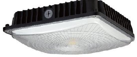 Picture of LED Indoor Outdoor Canopy and Ceiling Light 150MH Equiv 60W 4000K BLK 120-277V LT.COMMERCIAL 5YR