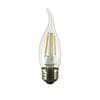 Decorative Flametip Filament LED Medium Base 4W FF10/HG8527/CL/MED/6YR