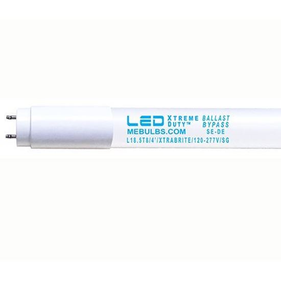 Picture of LED Bulbs Tubes - 4ft T8 High Brightness Ballast-Bypass Glass L18.5T8 XTRABRITE™ 9YR (RETROFIT FLUORESCENT)