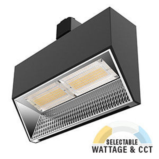 Picture of LED SPEC-SELECT™ STEALTH-TRAC H TRACK HEAD 200HAL EQUIV 40/35/30K DIMM 30/50W BLACK 7YR