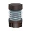 LED Spec-Select™ Bollard Round/Flat Top/Louver/14-19-24W/30-40-50K/DIMM/120-277V 5Yr