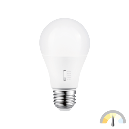 LED Bulbs A-Shape General Service 60W Equiv. TONE-SELECT™ 27-50K 6W 3YR