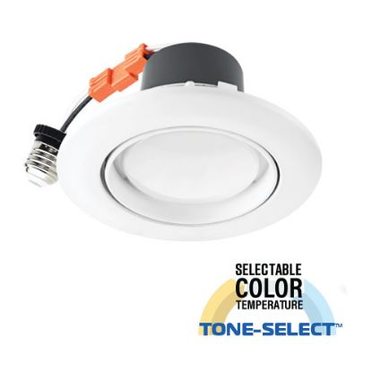 LED 4” TONE-SELECT™ Retrofit Eyeball Can - 10W  50/40/35/30/27K - XTREME DUTY™ 7 Year Warranty