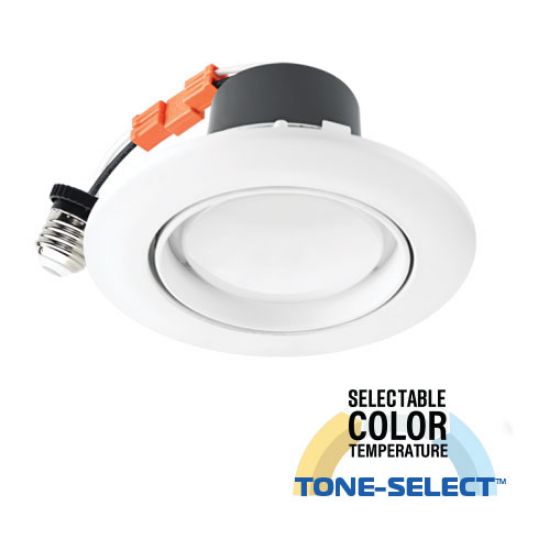 LED 4” TONE-SELECT™ Retrofit Eyeball Can - 10W  50/40/35/30/27K - XTREME DUTY™ 7 Year Warranty