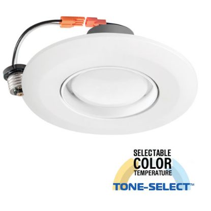 LED 6” TONE-SELECT™ Retrofit Eyeball Can - 15W  50/40/35/30/27K - XTREME DUTY™ 7 Year Warranty